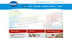 Desktop Screenshot of burgrkoupelny.cz